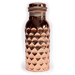 Copper bottle hammered
