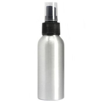 Aluminium Sprayflaska med Svart Topp 100ml