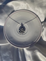 Dahlia necklace silver