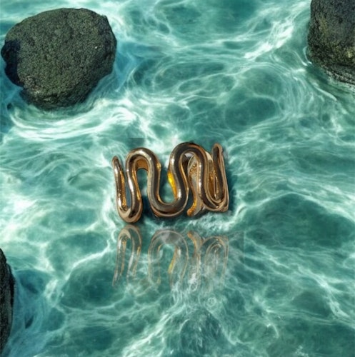 Ocean Wave Ring Guld