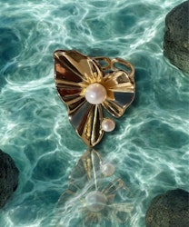 Anastasia Pearl Ring Guld