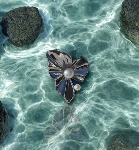 Anastasia Pearl Ring Silver