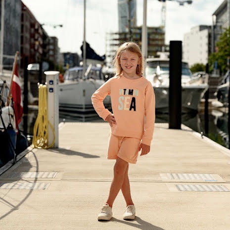 Ebbe Kids Olive Shawn Sweat Shorts - Urbanmini.se - Ekologiska barnkläder