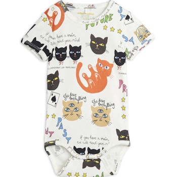 Mini Rodini Clairvoyant cats ss body