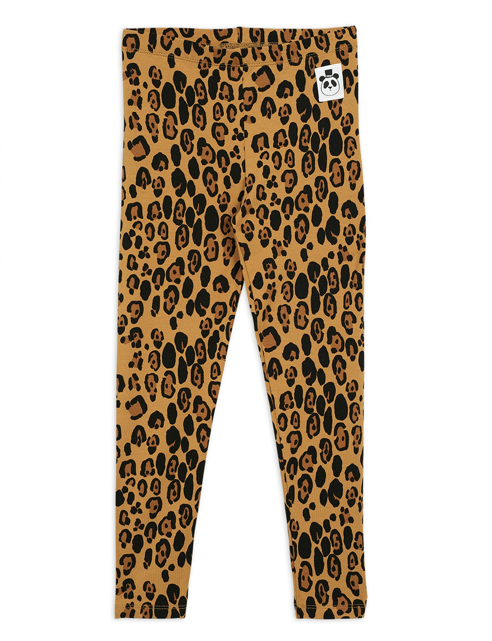 Mini Rodini Basic leopard leggings - Urbanmini.se - Ekologiska barnkläder