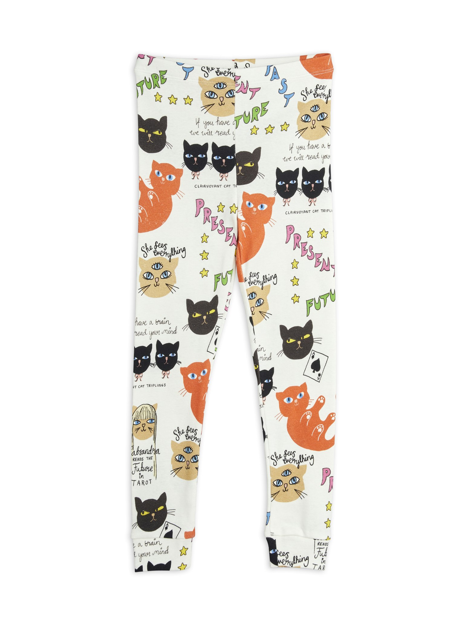 Mini Rodini Clairvoyant cats aop leggings 68/74 kvar