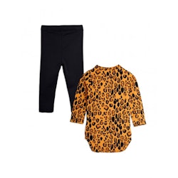 Mini Rodini Basic leopard ls body + leggings