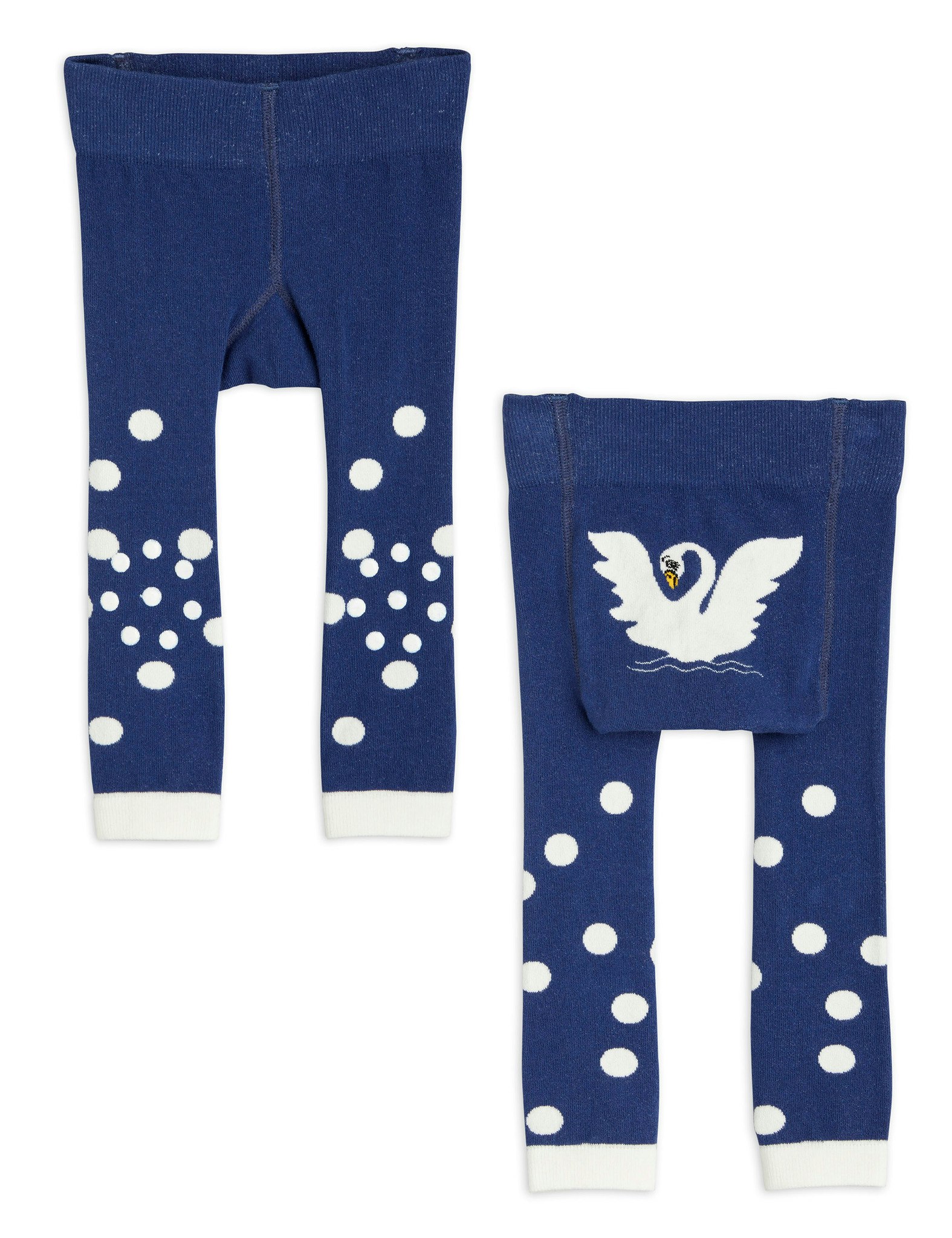 Mini Rodini Swan anti slip baby leggings Chapter 2