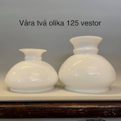 124 mm (125) - Vestaskärm opal mindre