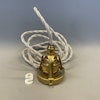 Klockskärmslampa vaniljgul stor 29 cm