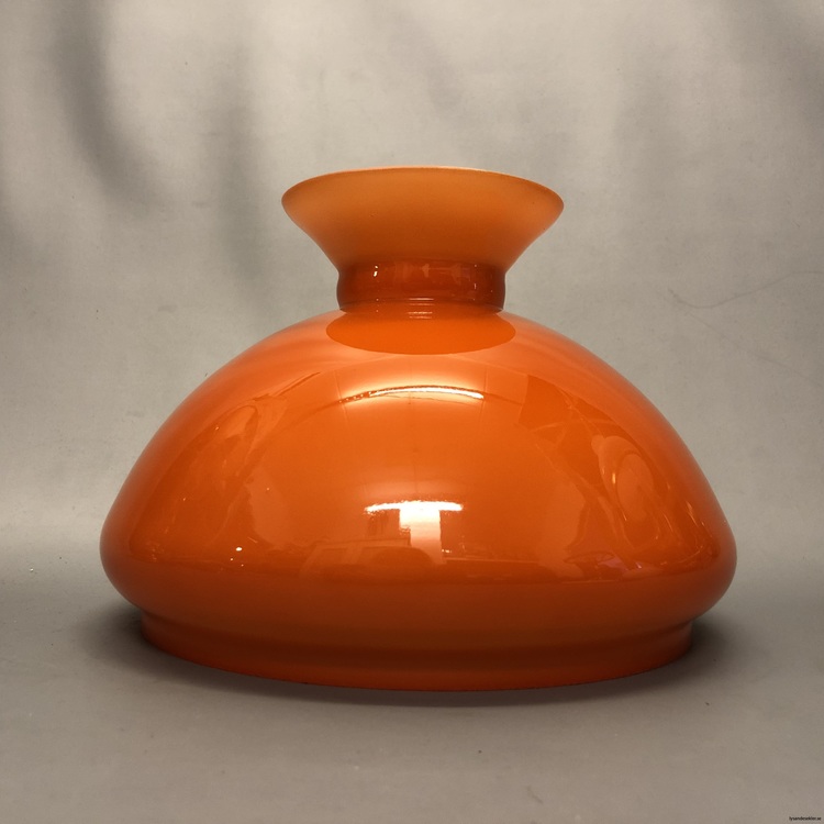 190 188 mm 19 cm lampskärm glas orange oranga orangea