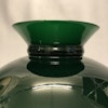 233 235 mm 23,5 cm vestaskärm grön mörkgrön glas lampskärm fotogenlampa