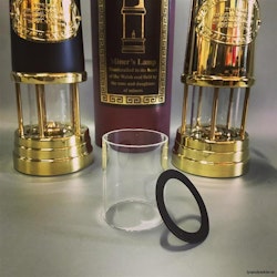 50x63 mm - lampglas cylinder till bl.a. gruvlykta mellan