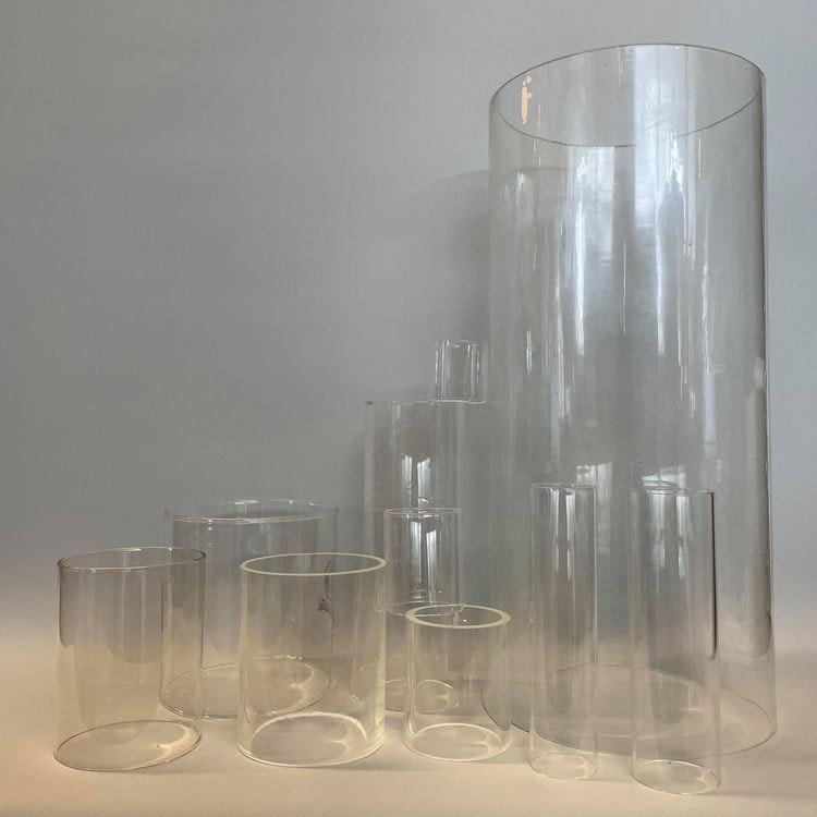 34x140 mm - lampglas 6''' cylinder - Lysande Sekler - Svunna tiders  belysning