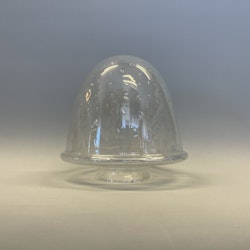 90 mm krage - Droppkupa glasklar 19 cm