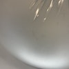 234 mm (235) - Strindbergsskärm/ampelglas frostat med slipad stjärna (äldre)
