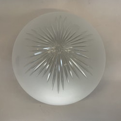 177 mm (180) - Ampelglas frostat med slipad stjärna (äldre)