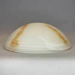 256 mm - Plafondglas med gul marmorering (äldre)