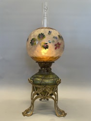 Fotogenlampa Art Nouveau iriserande 14'''