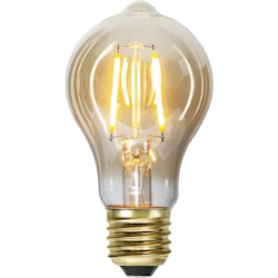 LED E27 bärnstensfärgad normalformad glödlampa 0,75 watt