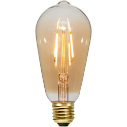 LED E27 bärnstensfärgad dekorativ glödlampa 0,75 watt