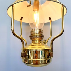 Clipperlamp elektrisk fotogenlampa mässing