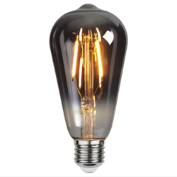 LED E27 dekorativ rökfärgad glödlampa