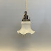 lampa frostad liten tygsladd fonsterlampa