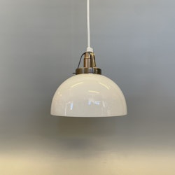 Skålformad lampa opalvit 17 cm
