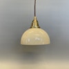 Skålformad lampa vaniljgul 17 cm