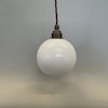 Halvklotslampa opal 14 cm