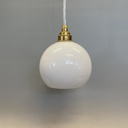 Halvklotslampa opal 14 cm