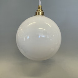 Halvklotslampa opal 20 cm