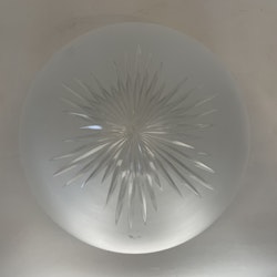 196 mm (200) - Ampelglas frostat med slipad stjärna (äldre)
