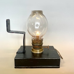 Fotogenlampa svartmålad insats 3'''
