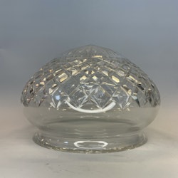 176 mm (180) - Ampelglas glasklart slipat mönster (äldre)