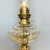 Bordsfotogenlampa på fot med slipat oljehus 10'''