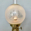 Harnisch mässingsfotogenlampa med fullriggare 10'''