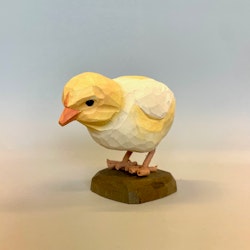 Träfågel: gul kyckling