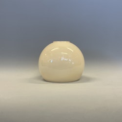 Halvklotkupa blank vaniljgul 14 cm (hål Ø 46 mm)