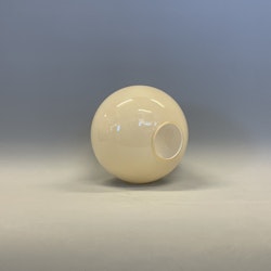 Halvklotkupa blank vaniljgul 14 cm (hål Ø 46 mm)