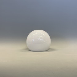 Halvklotkupa blank opalvit 12 cm (hål Ø 30 mm)
