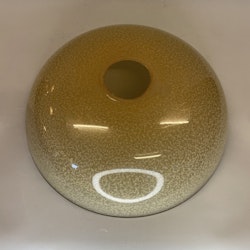 277 mm - Lampskärm gul/brun med hål Ø 51 mm (äldre)