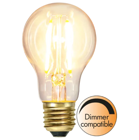 LED E27 väldigt stark normalformad glödlampa - Lysande Sekler - Svunna  tiders belysning