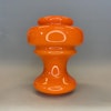 Retromodell orange lampkupa med hål Ø 62 mm (äldre)