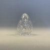 80 mm krage - Droppkupa glasklar slipad 12 cm