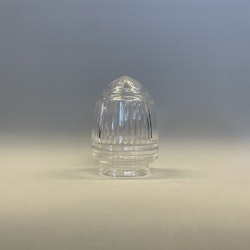 80 mm krage - Droppkupa glasklar slipad 12 cm