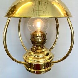 Stora trålarlampan elektrisk fotogenlampa mässing