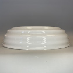 350 mm - Lampskärm opalvit med hål Ø 123 mm (äldre)