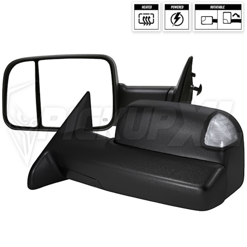 Towing Mirrors Power Heated LED Dodge RAM 1500/2500/3500 13-18